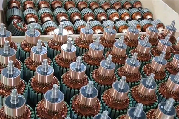 直流電機轉子組件視頻