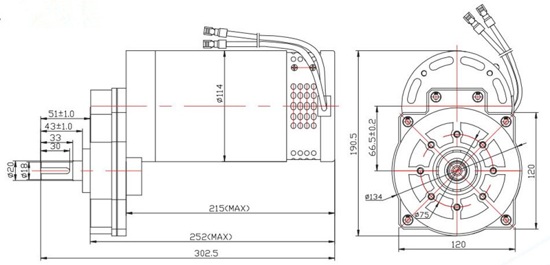 清潔設備電機外形尺寸圖